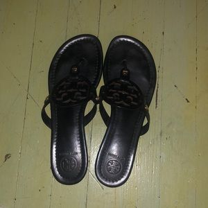Tory Burch leather Miller sandals. Size 8.